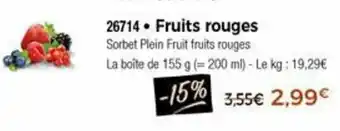 Thiriet Fruits Rouges offre