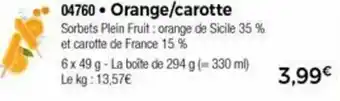 Thiriet Orange/Carotte offre