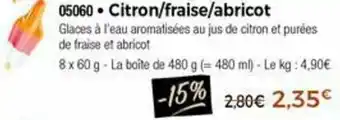 Citron/Fraise/Abricot