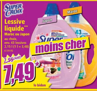 Norma Super Croix Lessive Liquide offre