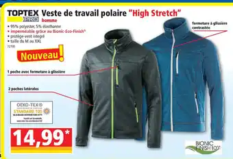 Norma Toptex Veste de Travail Polaire offre