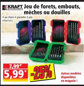 Norma Jeu de Forets Embouts Mèches Ou Douilles offre