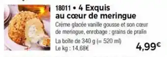 Thiriet 4 Exquis Au Cœur De Meringue offre