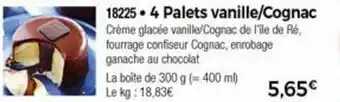 Thiriet 4 Palets Vanille/Cognac offre
