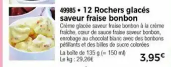 Thiriet 12 Rochers Glacés Saveur Fraise Bonbon offre