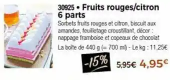 Thiriet Fruits Rouges/Citron offre