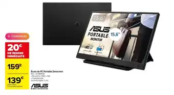Carrefour Asus Ecran de PC portable Zenscreen offre