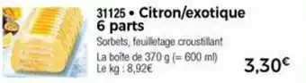 Thiriet Citron/Exotique offre