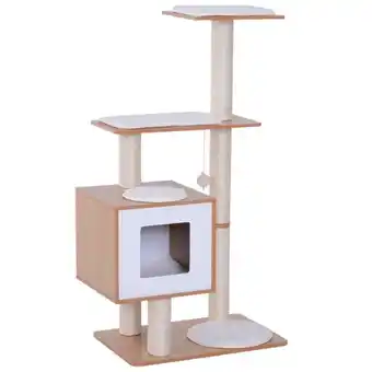 Truffaut Arbre à chat en hêtre clair 66lx47lx120h cm offre