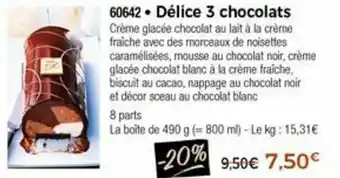 Thiriet Délice 3 Chocolats offre
