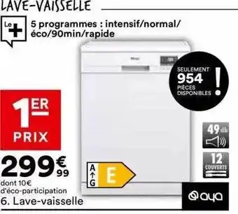 BUT Lave-vaisselle aya offre