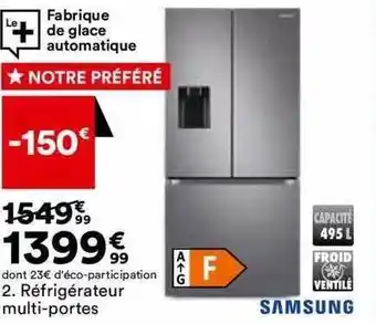 BUT Réfrigérateur multi-portes samsung offre