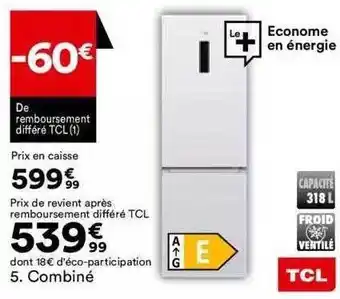 BUT Combiné tcl offre