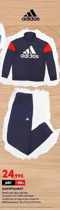 Sport 2000 Survêtement adidas offre