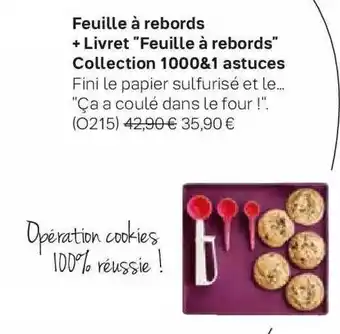 Feuille à rebords + livret
