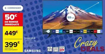 Carrefour Samsung Téléviseur led 4k offre