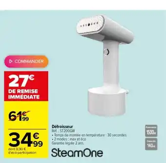 Carrefour Défroisseur offre