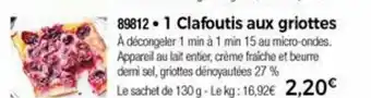Thiriet 1 Clafoutis Aux Griottes offre