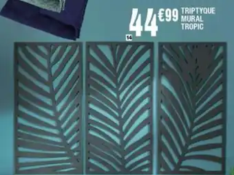 La Foir'Fouille Triptyque Mural Tropic offre