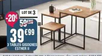 3 Tables Gigognes Esther II