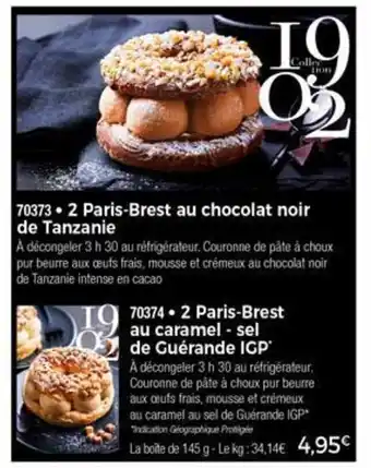 Thiriet 2 Paris-Brest Au Caramel - Sel De Guérande lGP* offre