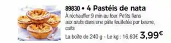 Thiriet 4 Pastéis De Nata offre