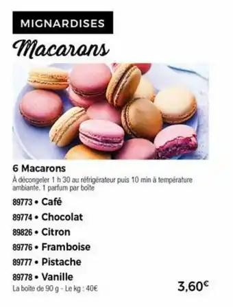 Thiriet 6 Macarons offre