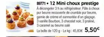 Thiriet 12 Mini Choux Prestige offre