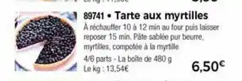 Thiriet Tarte Aux Myrtilles offre