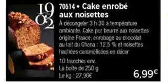 Thiriet Cake Enrobé Aux Noisettes offre