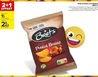 Carrefour Market Bret's Chips Ondulées Aromatisées offre