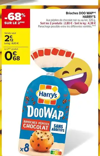 Carrefour Market Harry's Brioches Doo Wap offre