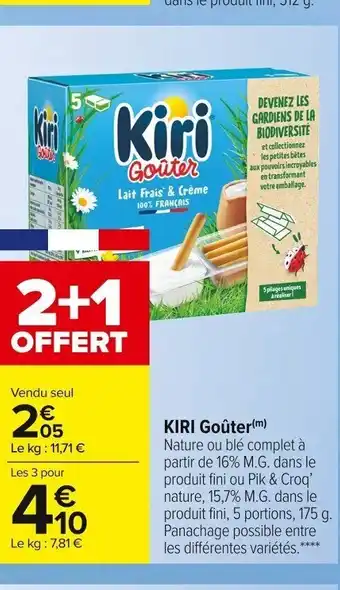Carrefour Market Kiri Goûter offre