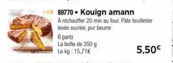 Thiriet Kouign Amann offre