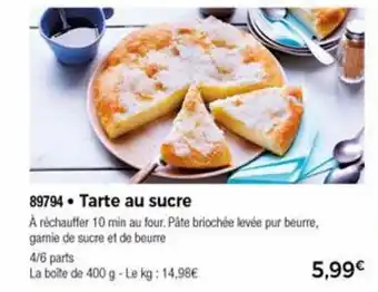 Tarte Au Sucre
