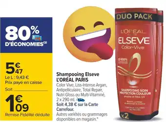 L'oréal paris shampooing elseve