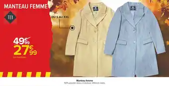Tex manteau femme