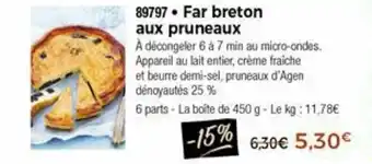 Thiriet Far Breton Aux Pruneaux offre