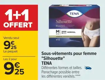 Carrefour Tena sous-vêtements pour femme silhouette offre