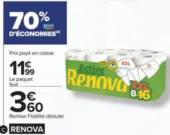 Carrefour Renova essuie-tout active absorption xxl offre