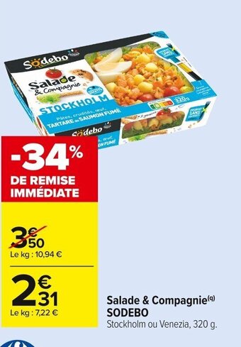 Carrefour Market Sodebo Salade & Compagnie offre