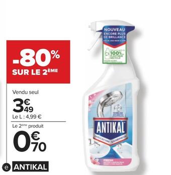 Carrefour Antikal spray nettoyant ménager offre