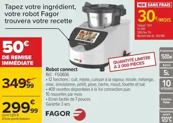 Carrefour Fagor robot connect offre
