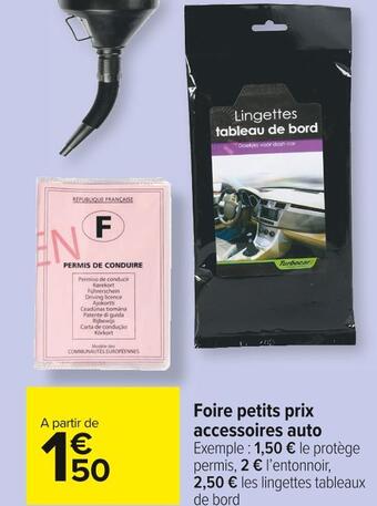 Carrefour Market Foire petits prix accessoires auto offre