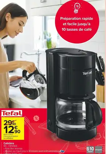 Carrefour Market Tefal cafetière offre