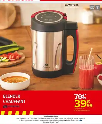 Carrefour Market Mandine blender chauffant offre