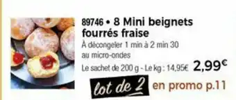 Thiriet 8 Mini Beignets Fourrés Fraise offre