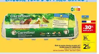 Carrefour Market Œufs de Poules élevées En Plein Air Filière Qualite Carrefour offre