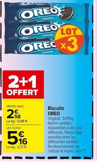 Carrefour Market Oreo Biscuits offre