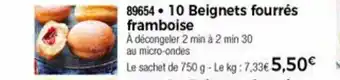 Thiriet 10 Beignets Fourrés Framboise offre
